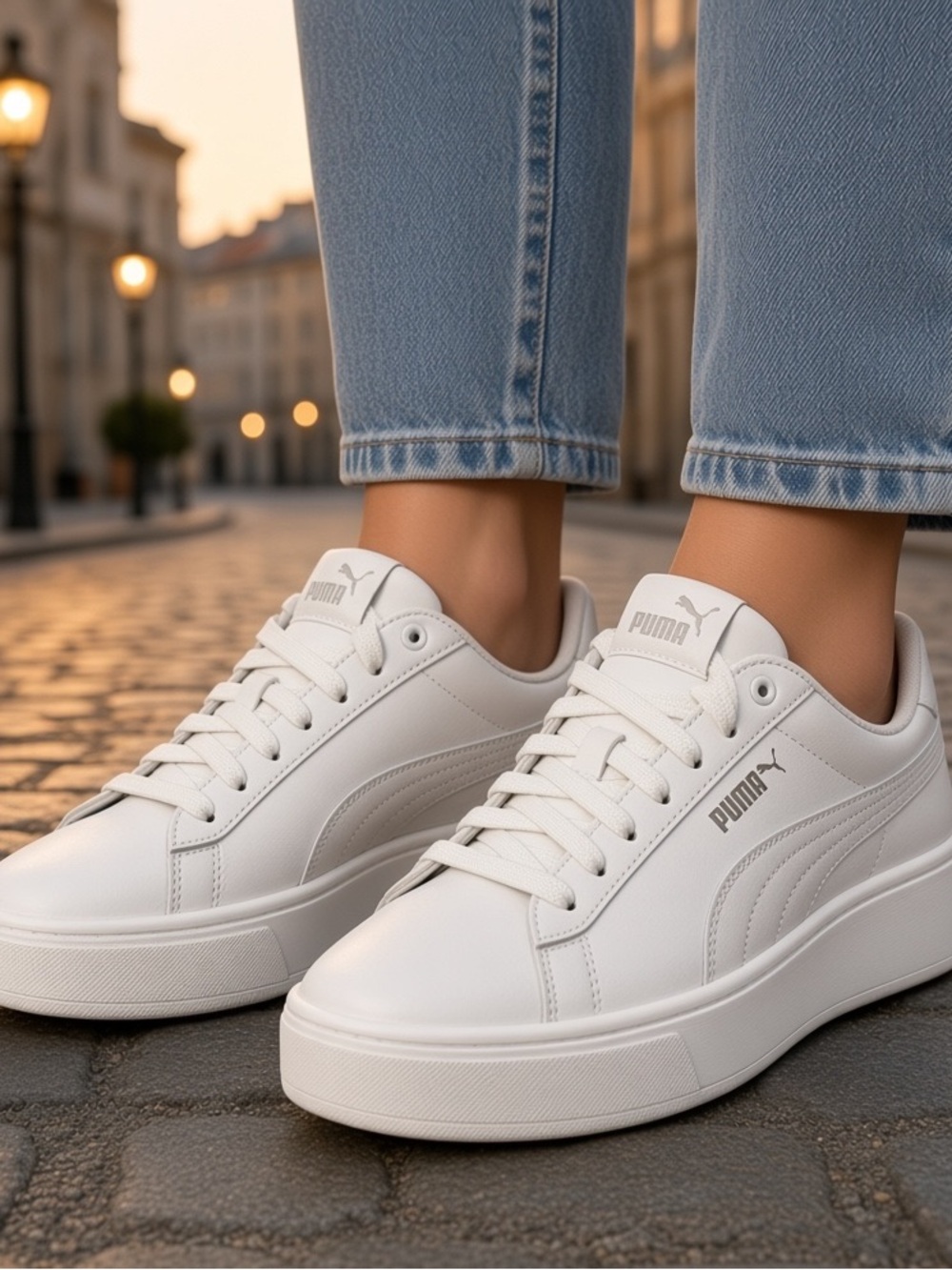 PUMA Women's Smash Platform V2 Sneakers.